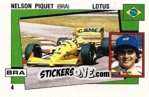 Sticker Nelson Piquet - Supersport 1988 n. 4 - Panini