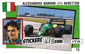 Sticker Alessandro Nannini - Supersport 1988 n. 13 - Panini
