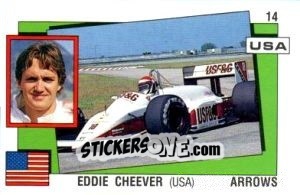Sticker Eddie Cheever - Supersport 1988 n. 14 - Panini