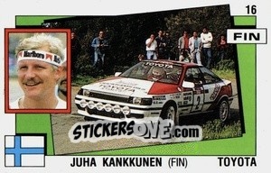 Sticker Juha Kankkunen - Supersport 1988 n. 16 - Panini