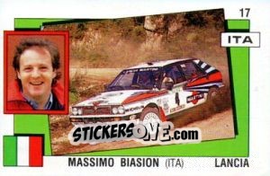Sticker Massimo Biasion - Supersport 1988 n. 17 - Panini