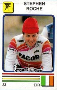 Sticker Stephen Roche - Supersport 1988 n. 33 - Panini