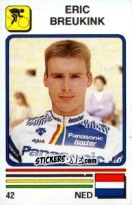 Sticker Eric Breukink - Supersport 1988 n. 42 - Panini