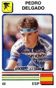 Sticker Pedro Delgado - Supersport 1988 n. 44 - Panini