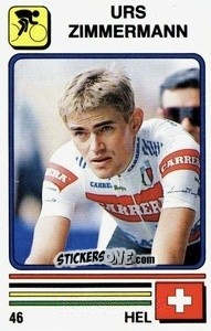 Sticker Urs Zimmermann - Supersport 1988 n. 46 - Panini