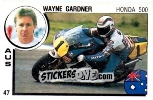 Sticker Wayne Gardner - Supersport 1988 n. 47 - Panini