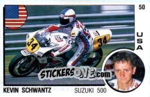 Sticker Kevin Schwantz - Supersport 1988 n. 50 - Panini