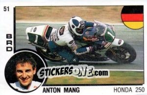 Sticker Anton Mang - Supersport 1988 n. 51 - Panini