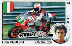 Sticker Luca Cadalora - Supersport 1988 n. 54 - Panini