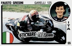 Sticker Fausto Gresini - Supersport 1988 n. 55 - Panini