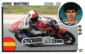 Sticker Jorge Martinez - Supersport 1988 n. 57 - Panini