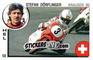 Sticker Stefan Dorflinger - Supersport 1988 n. 58 - Panini