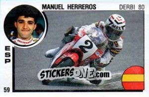 Sticker Manuel Herreros - Supersport 1988 n. 59 - Panini
