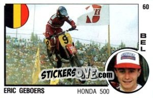Sticker Eric Geboers - Supersport 1988 n. 60 - Panini