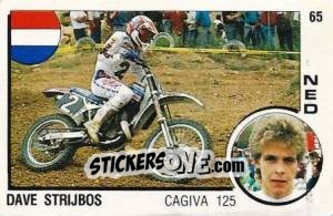 Sticker Dave Strijbos - Supersport 1988 n. 65 - Panini