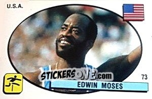 Sticker Edwin Moses - Supersport 1988 n. 73 - Panini