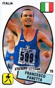 Sticker Francesco Panetta - Supersport 1988 n. 76 - Panini
