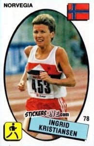 Sticker Ingrid Kristiansen - Supersport 1988 n. 78 - Panini