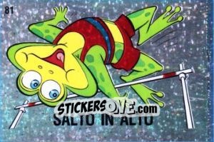 Sticker Salto in Alto [cartoon frog high - Supersport 1988 n. 81 - Panini