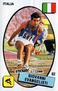 Sticker Giovanni Evangelisti - Supersport 1988 n. 82 - Panini