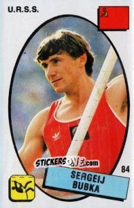 Sticker Sergei Bubka - Supersport 1988 n. 84 - Panini