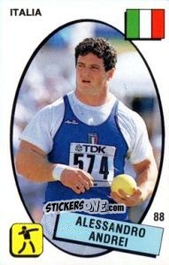 Sticker Alessandro Andrei - Supersport 1988 n. 88 - Panini