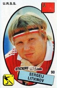 Sticker Sergeij Litvinov - Supersport 1988 n. 90 - Panini