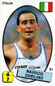 Sticker Maurizio Damilano - Supersport 1988 n. 91 - Panini