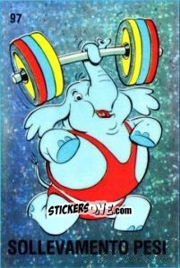 Sticker Sollevamento Pesi [weightlifting] - Supersport 1988 n. 97 - Panini