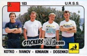 Sticker Igor Kotko/Mikhail Ivanov/Sergeijv - Supersport 1988 n. 103 - Panini
