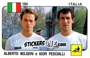 Sticker Alberto Belgeri/Igor Pescialli - Supersport 1988 n. 104 - Panini
