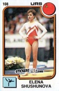 Sticker Elena Shushunova - Supersport 1988 n. 108 - Panini