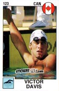 Sticker Victor Davis - Supersport 1988 n. 123 - Panini