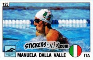 Sticker Manuela Dalla Valle - Supersport 1988 n. 125 - Panini
