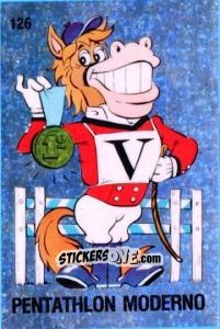 Sticker Pentathlon Moderno [modern - Supersport 1988 n. 126 - Panini