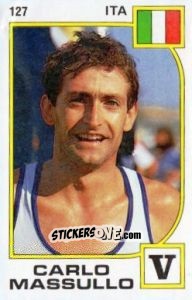 Sticker Carlo Massullo - Supersport 1988 n. 127 - Panini