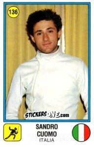 Sticker Sandro Cuomo - Supersport 1988 n. 136 - Panini