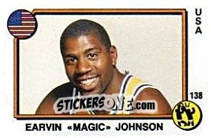 Sticker Ervin Magic Johnson - Supersport 1988 n. 138 - Panini