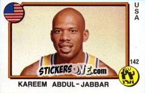 Sticker Kareem Abdul-Jabbar - Supersport 1988 n. 142 - Panini