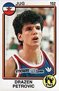 Sticker Drazen Petrovic - Supersport 1988 n. 152 - Panini