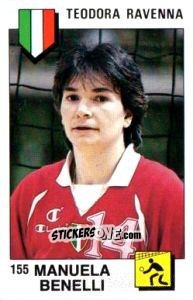 Sticker Manuela Benelli - Supersport 1988 n. 155 - Panini