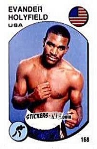 Sticker Evander Holyfield - Supersport 1988 n. 168 - Panini