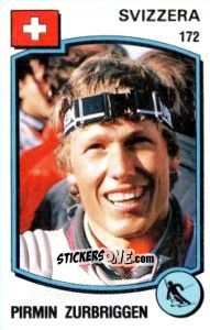 Sticker Pirmin Zurbriggen - Supersport 1988 n. 172 - Panini