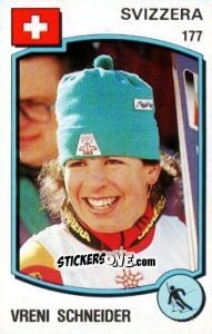 Sticker Vreni Schneider - Supersport 1988 n. 177 - Panini
