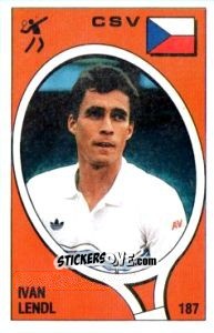 Sticker Ivan Lendl - Supersport 1988 n. 187 - Panini