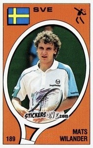 Sticker Mats Wilander - Supersport 1988 n. 189 - Panini