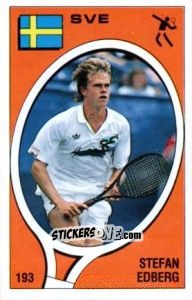 Sticker Stefan Edberg - Supersport 1988 n. 193 - Panini