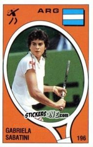 Sticker Gabriela Sabatini - Supersport 1988 n. 196 - Panini