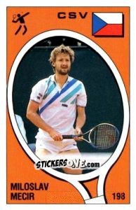 Sticker Miloslav Mecir - Supersport 1988 n. 198 - Panini