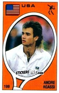 Sticker Andre Agassi - Supersport 1988 n. 199 - Panini